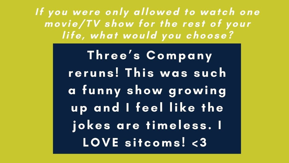 Meet Leena Bakshi (<a href="/LeenaBMc/">Leena Bakshi McLean, Ed.D.</a>), the CASE Secretary! We asked Leena what movie or TV show she would watch for the rest of her life if she could only choose one, and she chose Three's Company. What movie or TV show would you choose?

#cascience #caseboardofdirectors #CASEBOD21
