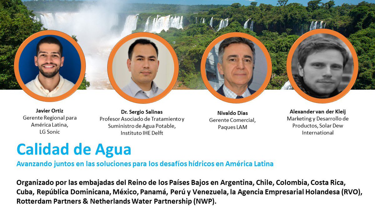 NLinColombia's tweet photo. Te invitamos a participar en nuestros Webinars sobre gestión hídrica en América Latina. Agéndate! Próximo evento: Martes 27/7, 10:00 a.m. “Calidad del agua” La participación es gratuita, inscribiéndose aquí: https://t.co/pwWIh5aW78…
#NLinColombia #Sostenibilidad #Water 💧 https://t.co/fL6aAYLbVe