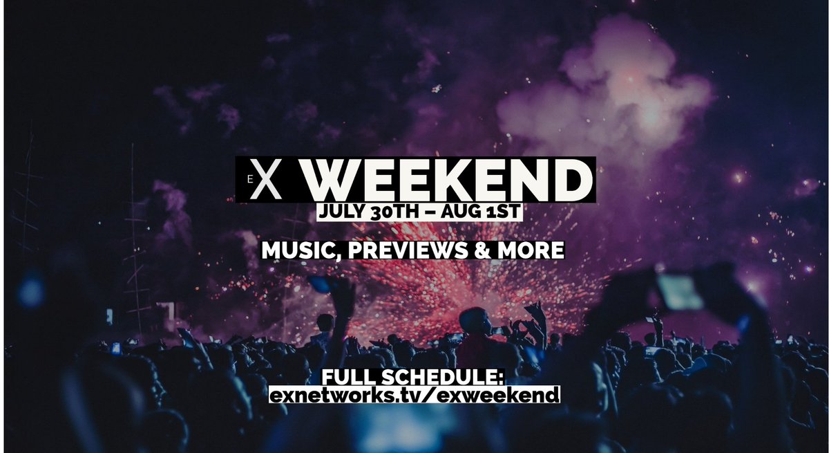 #EXWeekend is almost here!

Visit exnetworks.tv/weekend for the full schedule and more information.