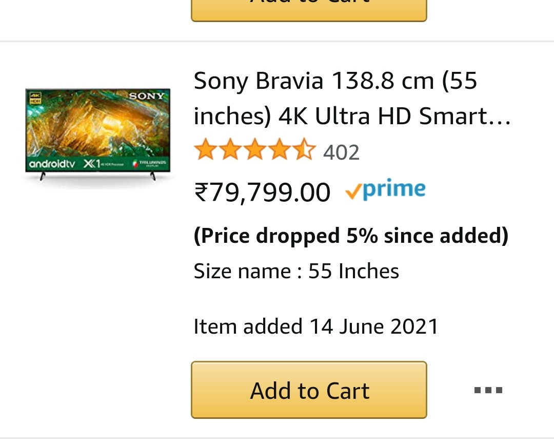 vram439's tweet photo. @amazonIN Prime day deal. Can you explain us what kind of deal is this where you have increased 10k on the same model that I wanted to buy on prime day where as the same model is available for way lesser price on @Flipkart (around 6k). ❤ Flipkart, btw I had been loyal customer to Amazon. https://t.co/R7Ono66umB