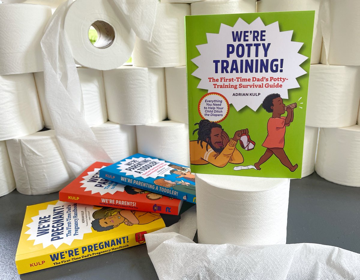dad_or_alive's tweet photo. After a TON of hard work researching, writing, potty training, and eating cookies behind the scenes for the past several months...
 
"We're Potty Training! The First-Time Dad's Potty Training Survival Guide" comes out August 10th!

PRE-ORDER HERE: https://t.co/NmnVfp93if https://t.co/tXcXw8Kume