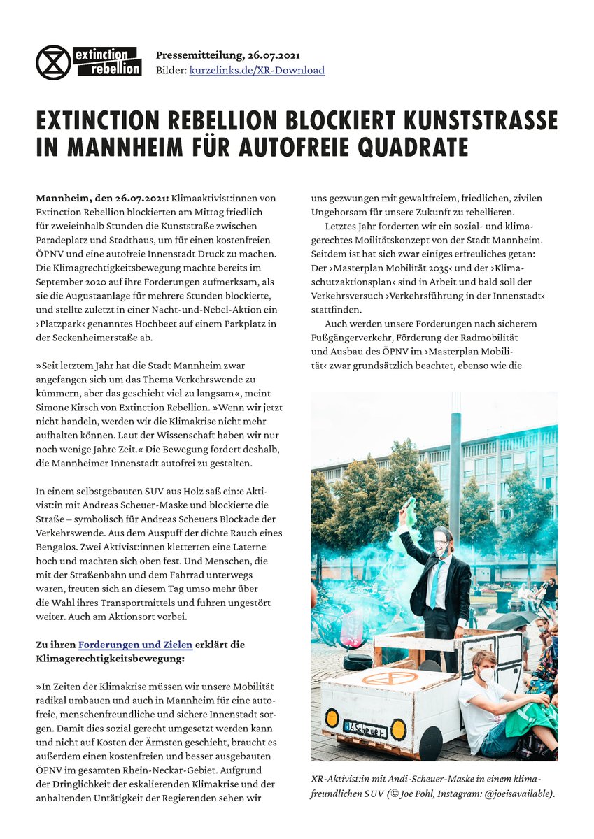 xr_mannheim's tweet photo. Und hier noch die Pressemitteilung zur heutigen Aktion: https://t.co/5zhB33R3jP

@online_MM @mannheim_news @RNZonline @RNZ_Reporter @RNFde @metropol_tv @MANNHEIM24_News @mannheim_24 @Mannheim_news24 https://t.co/3hqG2kZYEd