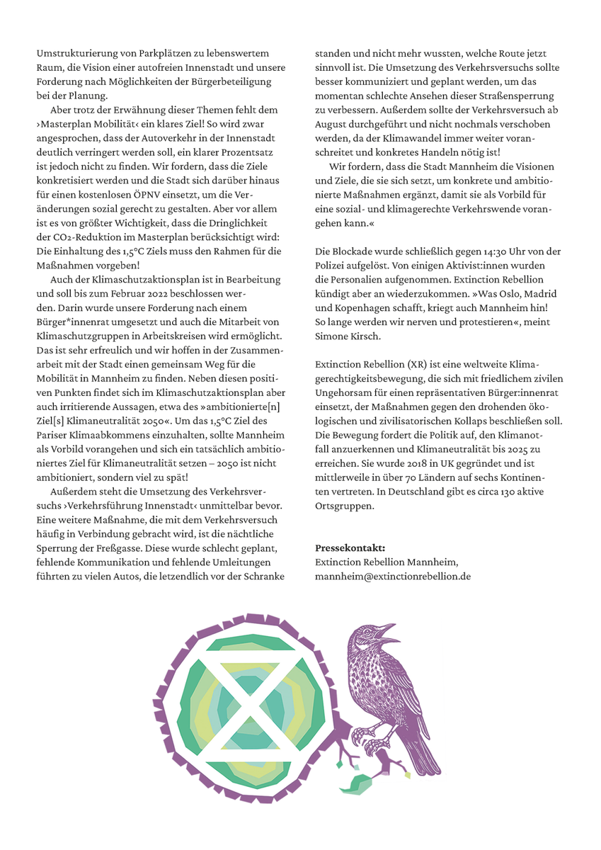 xr_mannheim's tweet photo. Und hier noch die Pressemitteilung zur heutigen Aktion: https://t.co/5zhB33R3jP

@online_MM @mannheim_news @RNZonline @RNZ_Reporter @RNFde @metropol_tv @MANNHEIM24_News @mannheim_24 @Mannheim_news24 https://t.co/3hqG2kZYEd