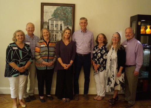 .<a href="/ECUChancellor/">Philip Rogers</a> and I had the opportunity this weekend to host the Leo Jenkins family for dinner 💜

Lots of conversations about growing up as children of the chancellor, just like Grayson and Dean will.

A special opportunity to share #PiratePride across generations ☠️