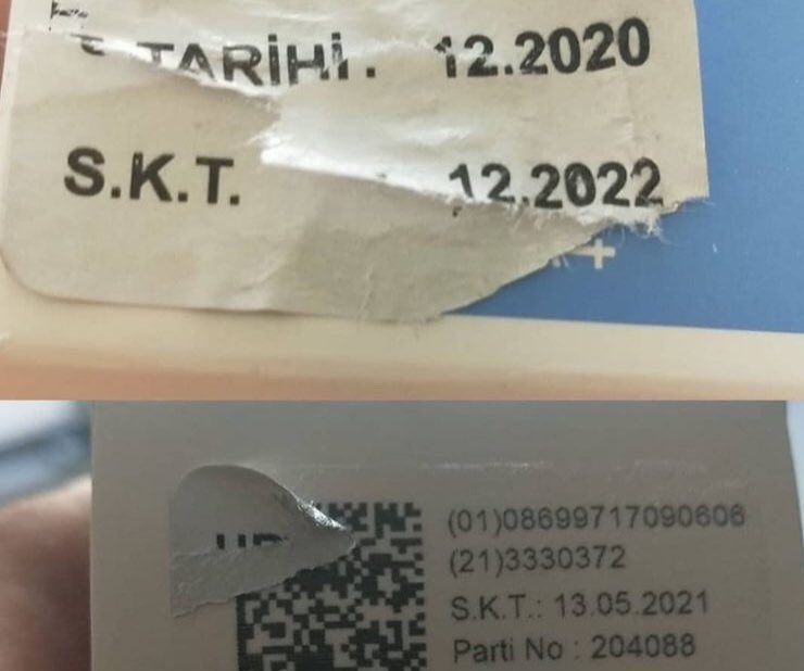 Sayın <a href="/drfahrettinkoca/">Dr. Fahrettin Koca</a> bakanlığınızın evinde korona tedavisi gören takipçime gönderdiği ‘Favicovir’ ilacın son kullanma tarihi bandı çıkarılınca altından 2 ay önce STK’sı geçtiği anlaşılmış. Yetkilileri arayınca “İsterseniz kullanmayın” demişler. 
Canımız kime emanet?