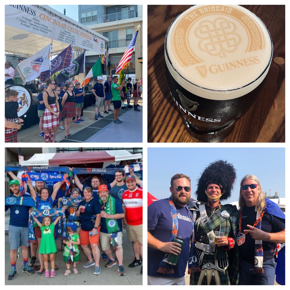 TheBriogaid's tweet image. That’s a wrap on #CincinnatiCelticFest weekend! Huge thank you to the #FriendlySonsOfStPatrick for inviting us to participate, we had an incredible time!
We’re honored to represent @fccincinnati supporters of Celtic heritage! Looking forward to attending every year! 🍀🧡💙