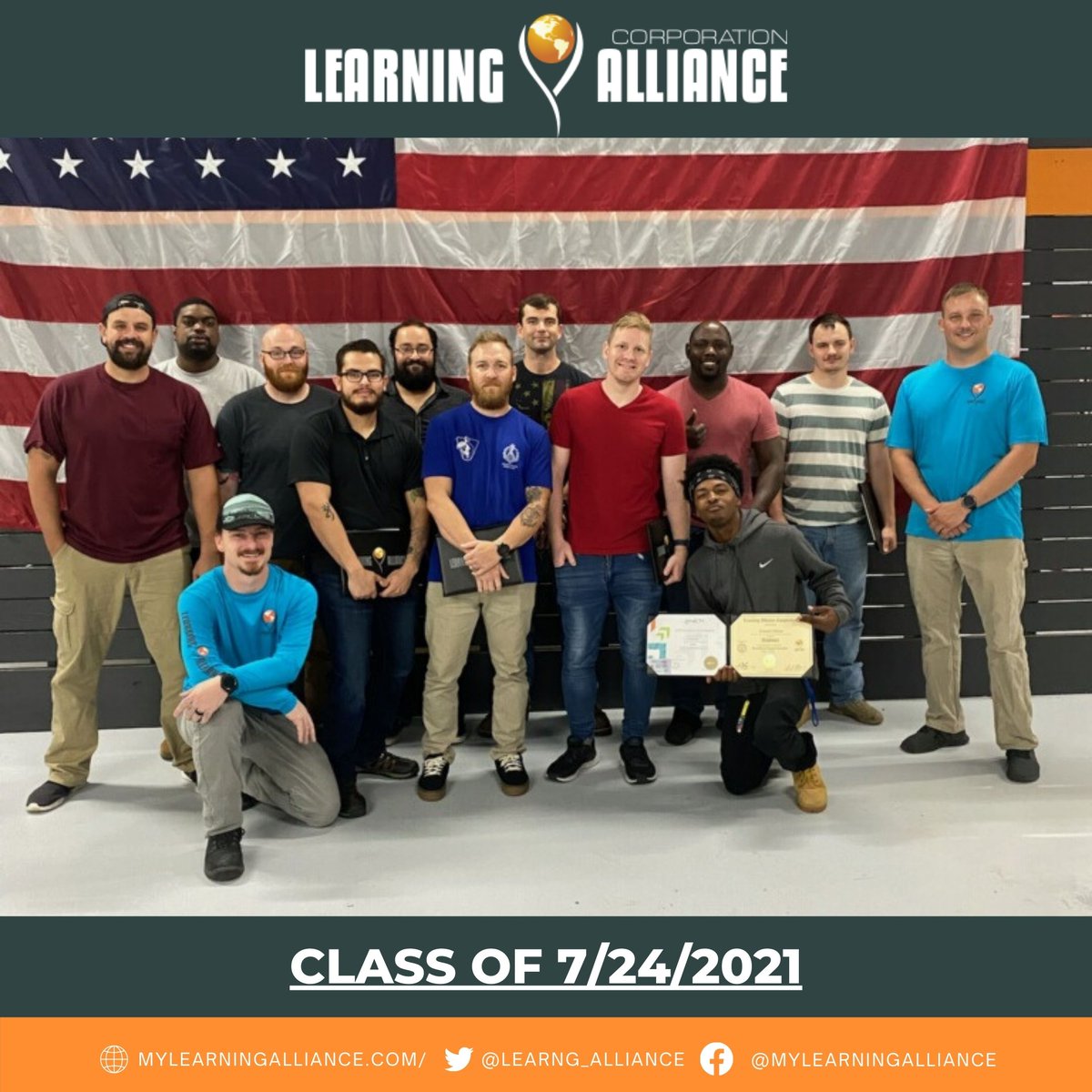 Learng_Alliance's tweet photo. Congratulations to last week’s graduating class! Thanks to support from CollabFirst & @Safety_LMS, our students are working to secure their new occupations in the industry.
#Graduating #LACInspires #Tampa #TowerTechnicians #ExchangingIdeas #5g #Training https://t.co/mQHsrZ8sPi