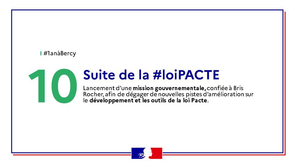 oliviagregoire's tweet photo. #1anàBercy pour développer les outils permis par la #loiPacte, que je portais en tant que députée, et en penser la suite grâce à une mission confiée à @BrisRocher. https://t.co/uOFoCVz25m