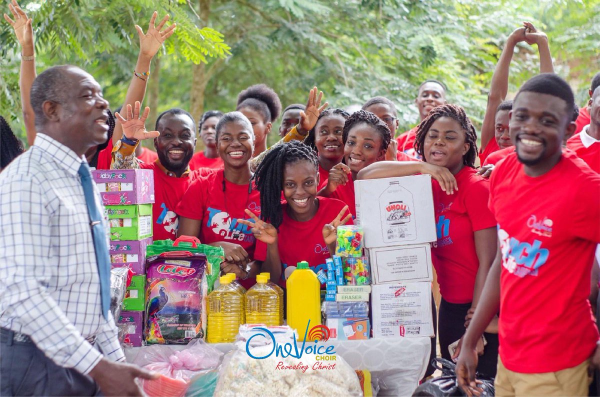 ovc_gh's tweet photo. “ TOUCH A LIFE.”
“Touch A Life" is a charity event organized by the One Voice Choir-Ghana entirely devoted to the pursuit of healthier and fulfilling lifestyles of individuals in deprived communities.The most recent edition happened on Saturday, 29th June 2019. https://t.co/oCwP0QOfKR