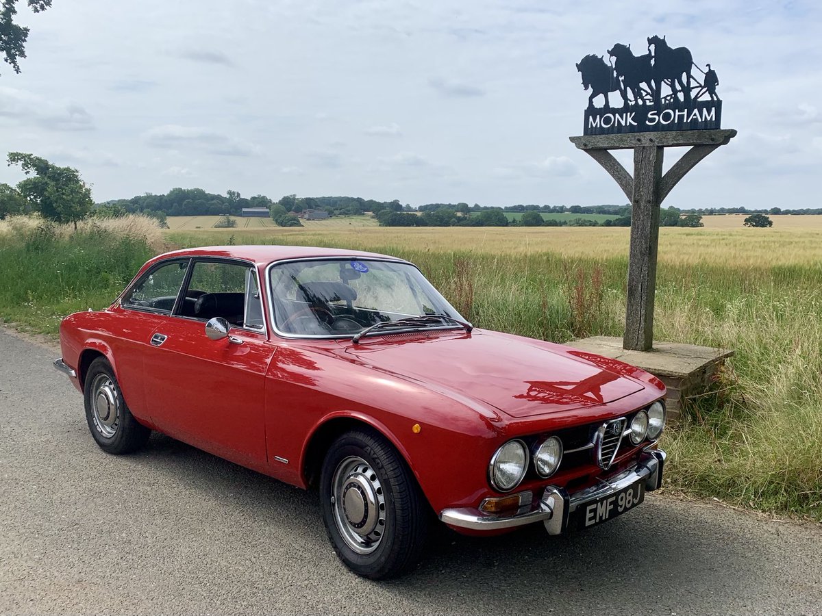 AlanJCritchley's tweet image. A day out in deepest #Suffolk #classicAlfa. It really is a lovely car to drive. #everymileapleasure.