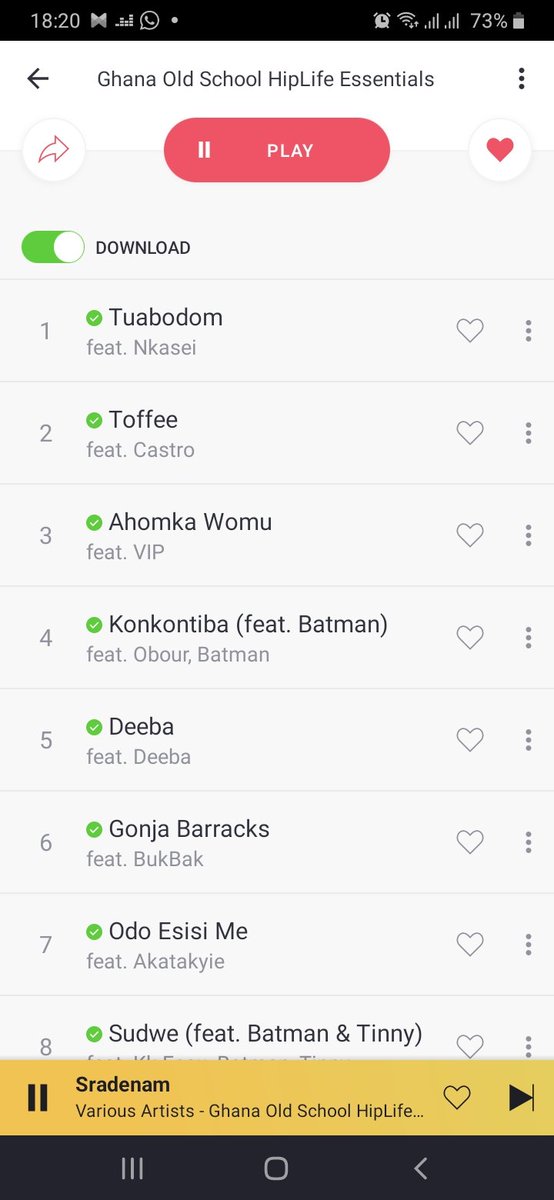 AfrakumahV's tweet photo. GHANA OLD ESSENTIAL PLAYLIST IS LIT 🔥 https://t.co/XdJKpDWgHq