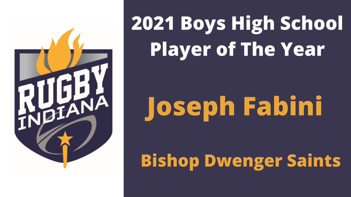 Rugby Indiana (@rugbyindiana) on Twitter photo Congratulation to the 2021 Boys High School Player of the Year! Joseph Fabini of the <a href="/BishopDwengerHS/">Bishop Dwenger HS</a> rugby team. Congratulation to the 2021 Boys High School Player of the Year! Joseph Fabini of the <a href="/BishopDwengerHS/">Bishop Dwenger HS</a> rugby team.