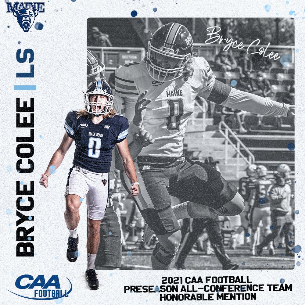 Congratulations to Bryce Colee  (Specialist) who has earned an honorable mention selection to the <a href="/CAAFootball/">CAA Football</a> Preseason All-Conference Team!

#BlackBearNation | #ChampionshipMentality | #CAAFB