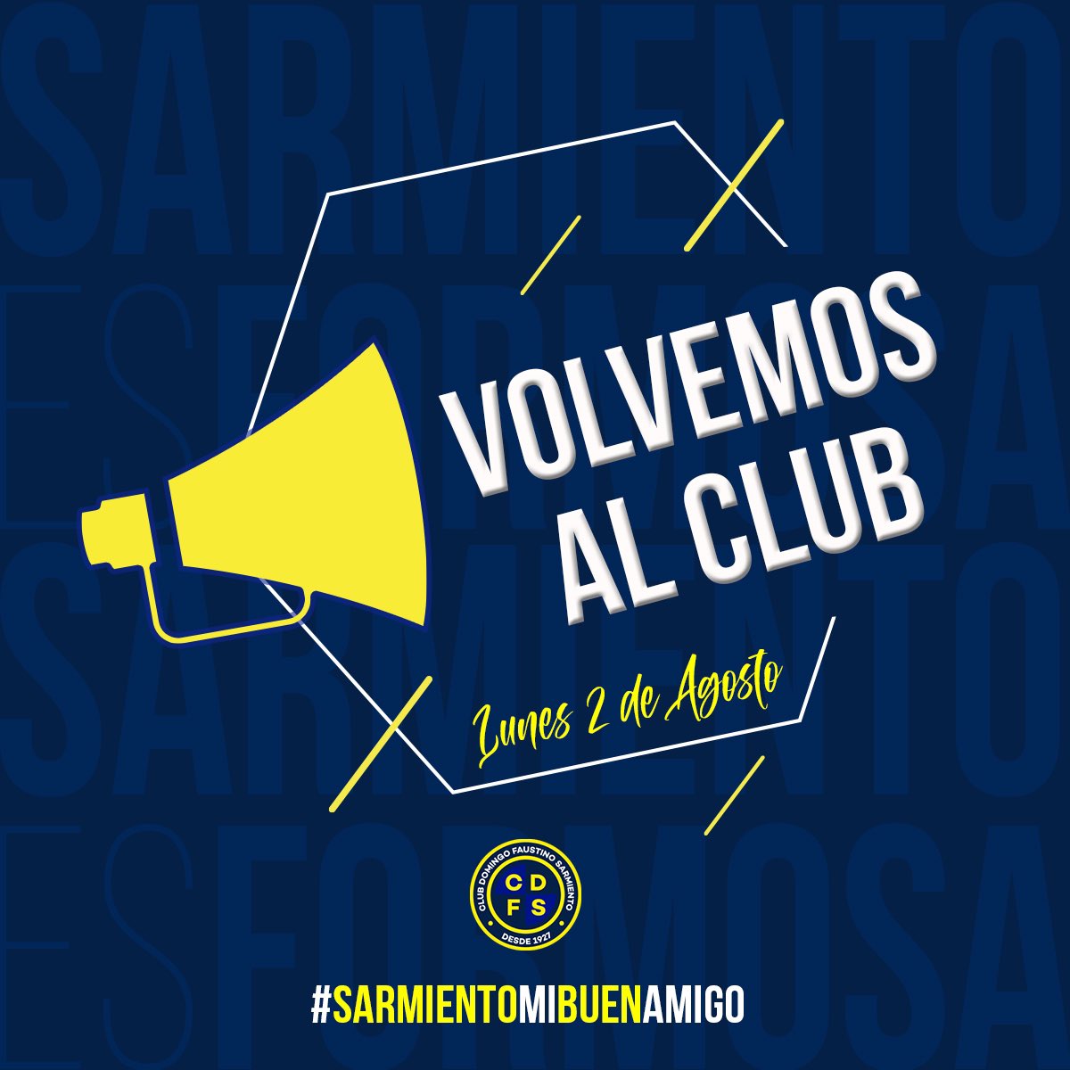 #VolvemosAlClub| Muy contentos de comentarles que volvemos a los entrenamientos ¡Próximamente horarios, días  y protocolos! Los queremos 💙