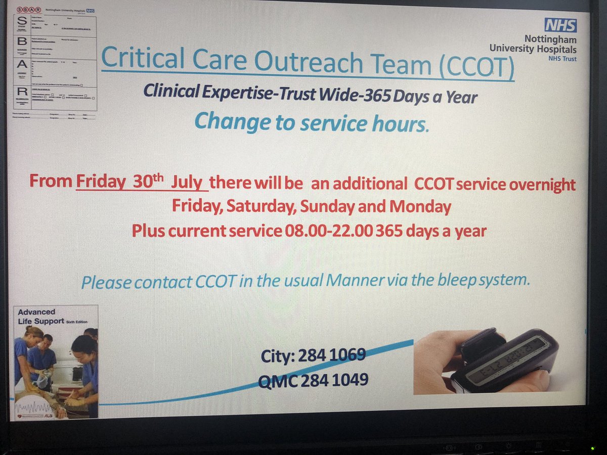 CCOTNUH's tweet photo. Calling all ward managers all wards should of now received paper copies of these posters, electronic copies following shortly. If your area hasn’t received any just let us know. @NUHMedicine @NUHSurgery @NottmMaternity @TeamNUH @NUH_Respiratory @HcopTeam https://t.co/lQh62pJ9Tp
