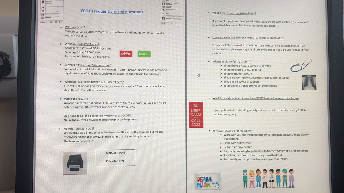 CCOTNUH's tweet photo. Calling all ward managers all wards should of now received paper copies of these posters, electronic copies following shortly. If your area hasn’t received any just let us know. @NUHMedicine @NUHSurgery @NottmMaternity @TeamNUH @NUH_Respiratory @HcopTeam https://t.co/lQh62pJ9Tp