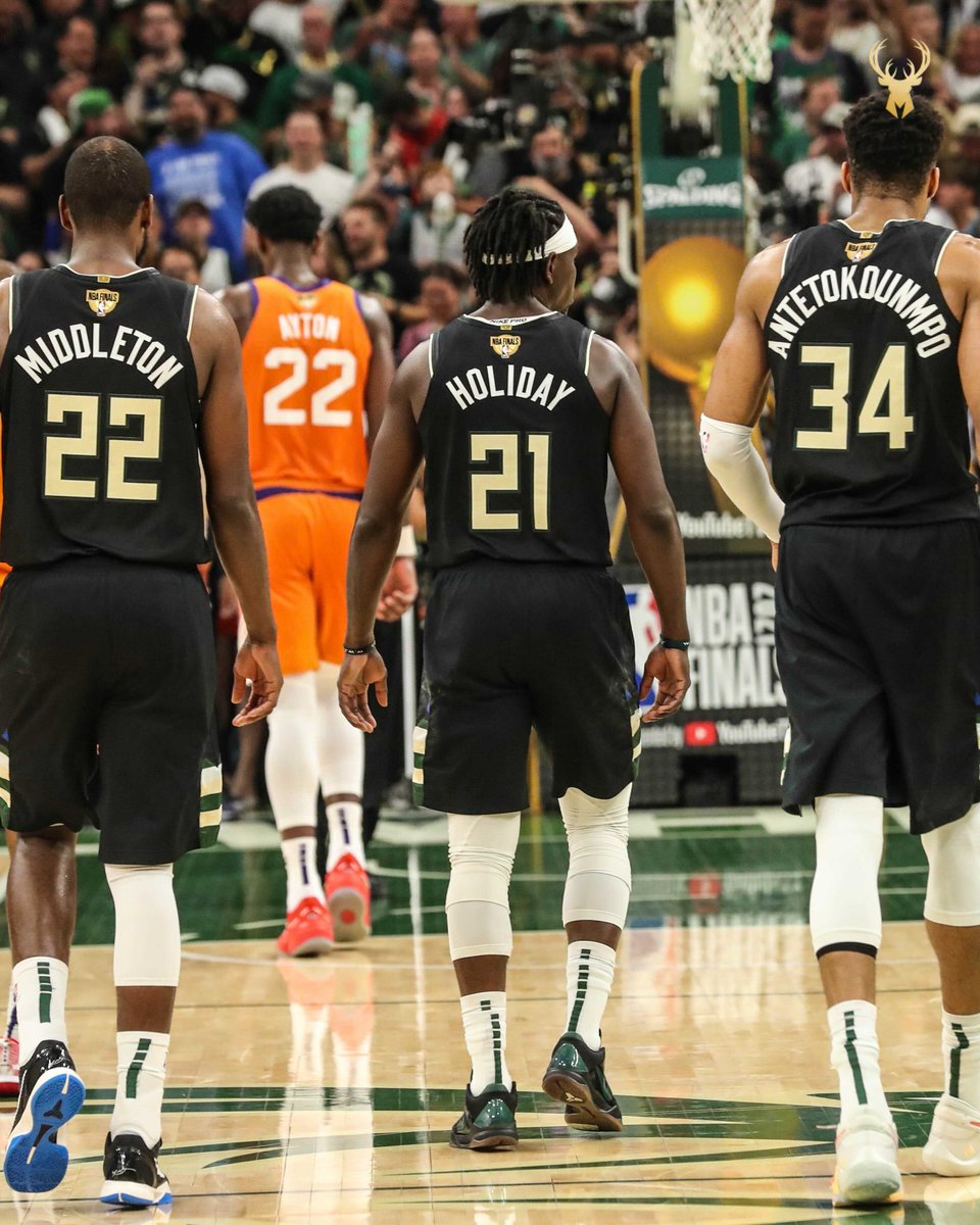 Bucks's tweet photo. The Big 3. https://t.co/53bel1YwL1