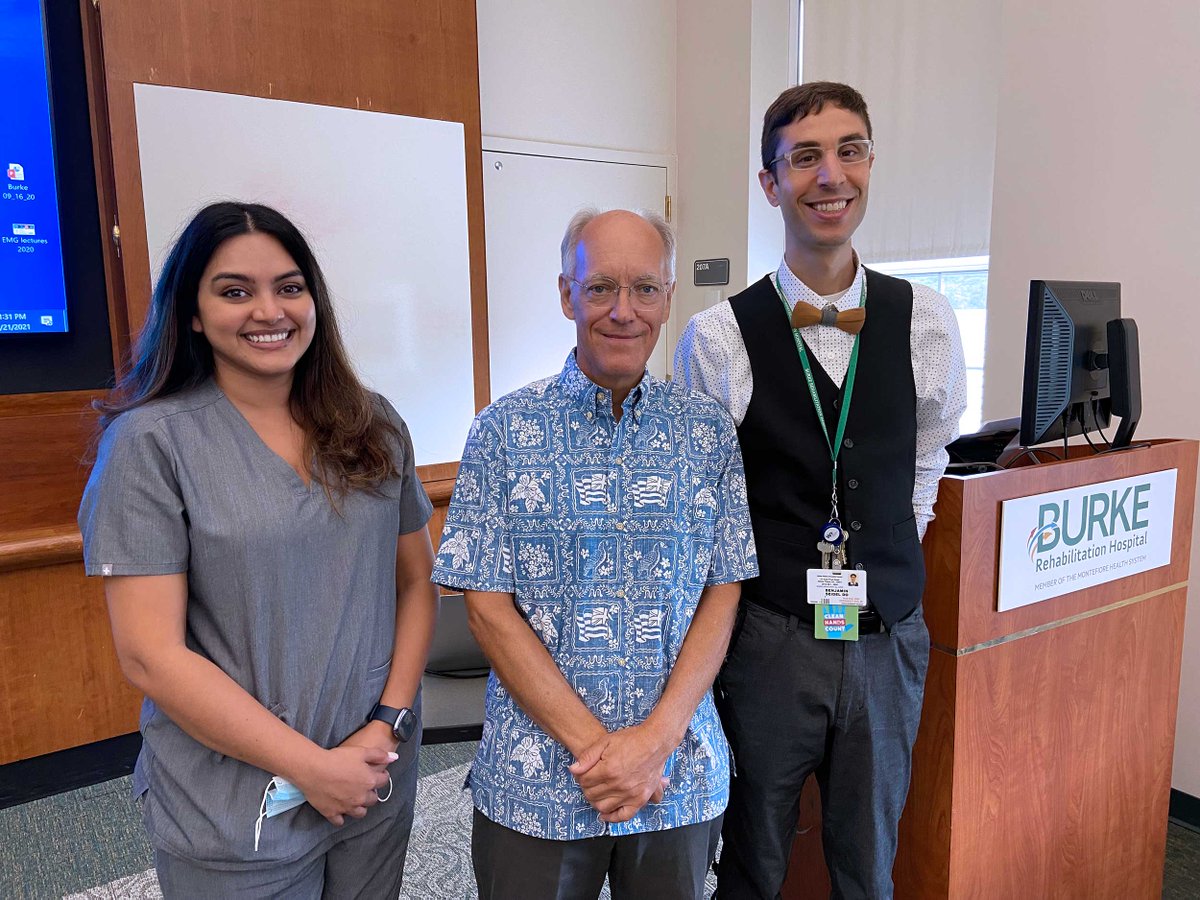 Burke_Rehab's tweet photo. The @Burke_Rehabl Residency Program kicked off its inaugural Grand Rounds lecture on July 21, with lecturer Dr. Timothy Maus, a Professor of Radiology at the @MayoClinic and an Executive Board Member of the Spine Intervention Society. https://t.co/HasVWhmuSt