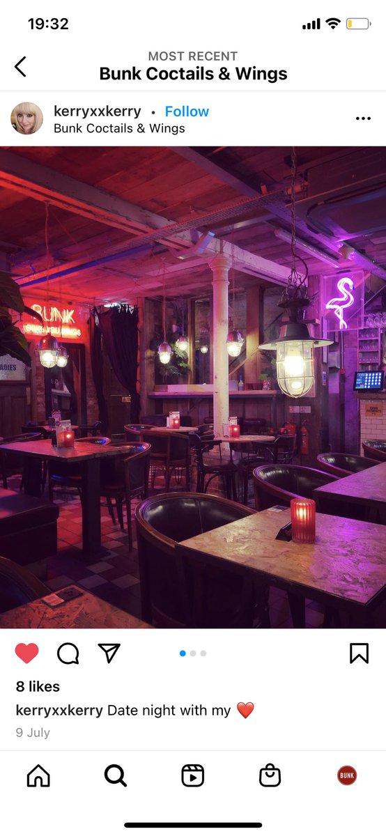 bunkwings's tweet photo. Start your week the right way with a visit to your local Bunk this evening! We’re open and serving our famous cocktails and wings, finally with no restrictions, from 5pm every evening! As always you can make the most of 1/3rd off wings and £5.50 Cocktails before 10pm 🍹🍗 https://t.co/56NOumVQAf