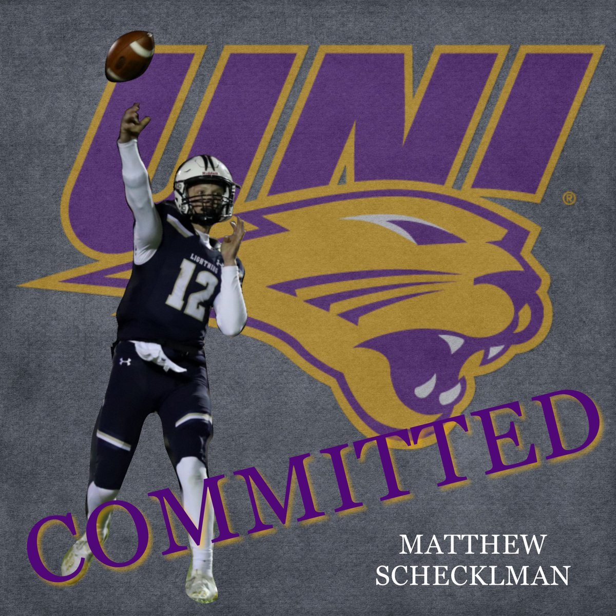 MSchecklman12's tweet photo. Committed!! 🟣🟡 https://t.co/iCriNYcPEC