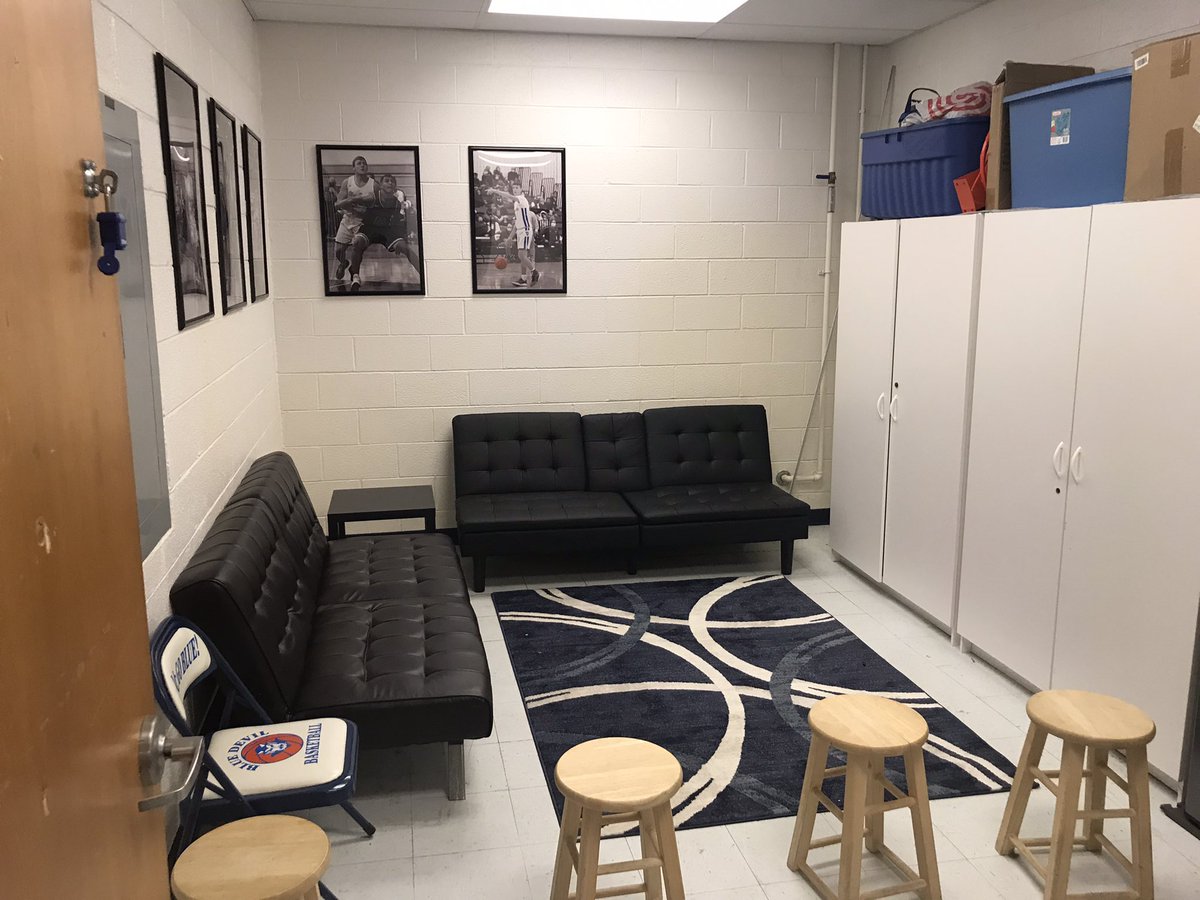 New floor, locker room upgrades, new player’s lounge. Great day to be a Blue Devil!