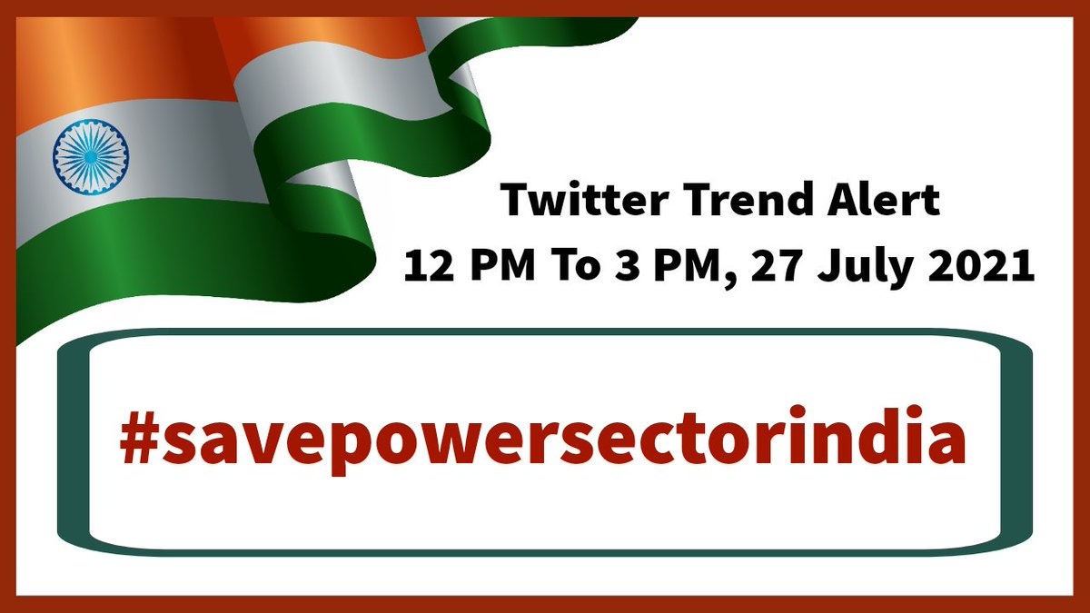 AllDiscom's tweet photo. #savepowersectorindia

Tomorrow, 27 July 2021

12 PM to 3 PM

Please help electricity employees in fight against privatization, support this trend. 🙏 https://t.co/igmp1c8ytL