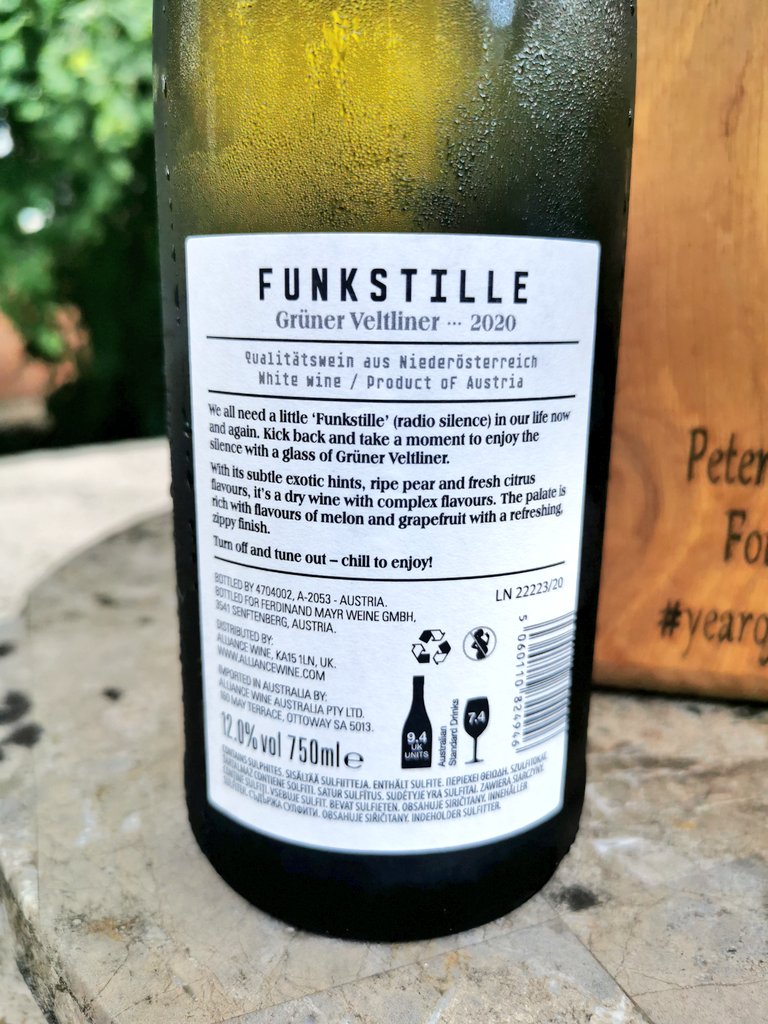 🍾🍷PIETROVINI🍷🍾 (@pietrosd) on Twitter photo #yearofwine2021
Got my Funk on
Gruner Veltliner 20'
FUNKSTILLE💪🍷😍
<a href="/winewankers/">The Wine Wankers 🍾🤛🎉🥂</a> <a href="/DemiCassiani/">Demi Cassiani</a> <a href="/frankstero/">🏴🇫🇷🇮🇪 F R A N K I E🍷🥂🍇</a> <a href="/creativefabien/">Fabien Lainé</a> <a href="/CHARLIEWINES/">CHARLIE ARTURAOLA</a> <a href="/JohnMFodera/">TuscanVines ®</a> <a href="/thewinetattoo/">john brunton</a> <a href="/ricasoli99/">Katarina Andersson - Taste Italy With Me 🍷</a> <a href="/jules_mahon/">Jules Mahon</a> <a href="/damewine/">Cathrine Todd</a> <a href="/wine1percent/">Stephen McConnell</a> <a href="/SteveKubota/">Steve Kubota 🇨🇦</a> <a href="/cara_vino/">cara rutherford</a> @dpen_vini <a href="/RussellVine1981/">Passione Divina</a> <a href="/MikeyGio85/">JerseyHODL</a> #yearofwine2021
Got my Funk on
Gruner Veltliner 20'
FUNKSTILLE💪🍷😍
<a href="/winewankers/">The Wine Wankers 🍾🤛🎉🥂</a> <a href="/DemiCassiani/">Demi Cassiani</a> <a href="/frankstero/">🏴🇫🇷🇮🇪 F R A N K I E🍷🥂🍇</a> <a href="/creativefabien/">Fabien Lainé</a> <a href="/CHARLIEWINES/">CHARLIE ARTURAOLA</a> <a href="/JohnMFodera/">TuscanVines ®</a> <a href="/thewinetattoo/">john brunton</a> <a href="/ricasoli99/">Katarina Andersson - Taste Italy With Me 🍷</a> <a href="/jules_mahon/">Jules Mahon</a> <a href="/damewine/">Cathrine Todd</a> <a href="/wine1percent/">Stephen McConnell</a> <a href="/SteveKubota/">Steve Kubota 🇨🇦</a> <a href="/cara_vino/">cara rutherford</a> @dpen_vini <a href="/RussellVine1981/">Passione Divina</a> <a href="/MikeyGio85/">JerseyHODL</a>
