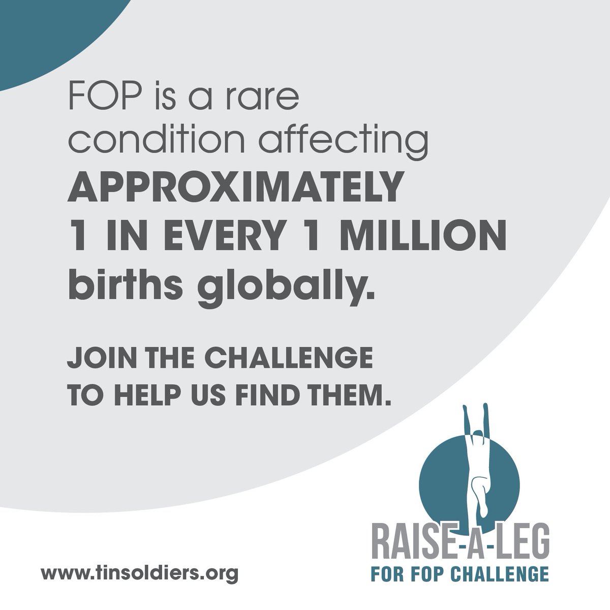 fop_tin's tweet photo. FOP is a rare condition affecting approximately 1 in every 1 million births globally. Join the challenge to help us find them!
#fopchallenge #raisealegforfop #helpusfindthemissing #tinsoldiersfoppatientsearch #raredisease #CareAboutRARE https://t.co/crxdp0oMWh