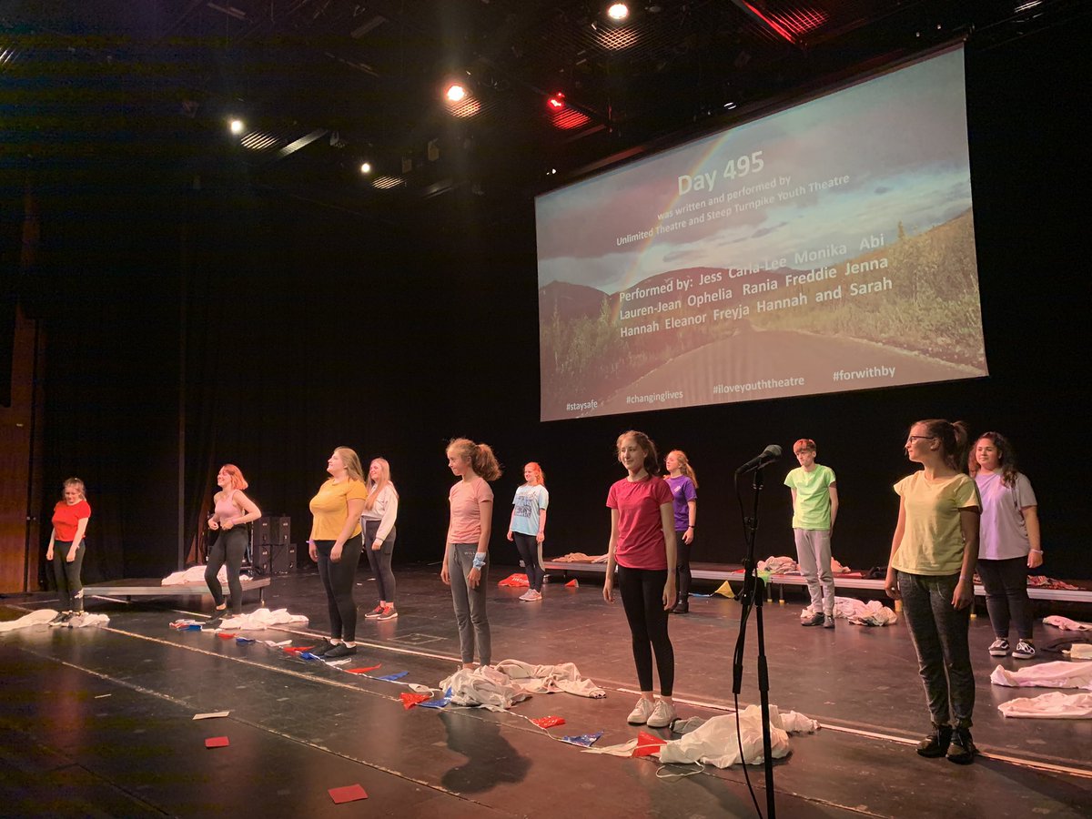 forwithby's tweet photo. we just witnessed some very powerful stuff from @STYouthTheatre and @Unlimitedtheatr in their performance of Day 495 👏🏼 well done guys!! #forwithby https://t.co/0F9HpOWprf