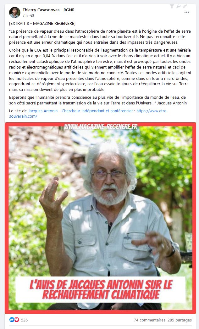 Dans le cadre de la promotion de son magazine Regenère, Thierry Casasnovas nous parle réchauffement climatique. C'est révolutionnaire. Cela va au dela de ce vous pouvez imaginez. Vous n'êtes pas prêt.