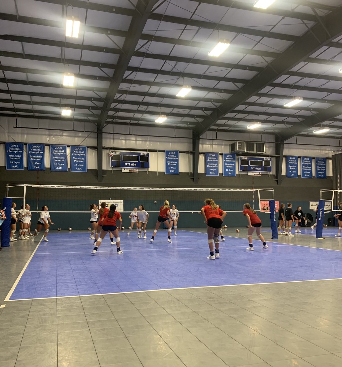 meglageman's tweet photo. Day 1 in Muncie! Off to a great start 🏐 #NKVB @MuncianaVB https://t.co/dYBsPyuI4K