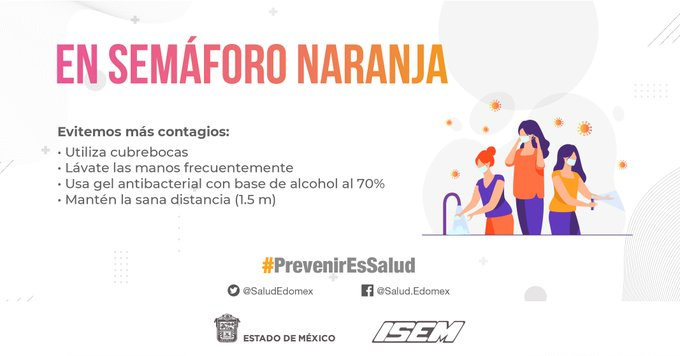 CecytemMetepec2's tweet photo. Sigue respetando las medidas preventivas ante #Covid_19mx. ¡Sé responsable! #EdoméxEnSemáforoNaranja https://t.co/OhIfiu6R97