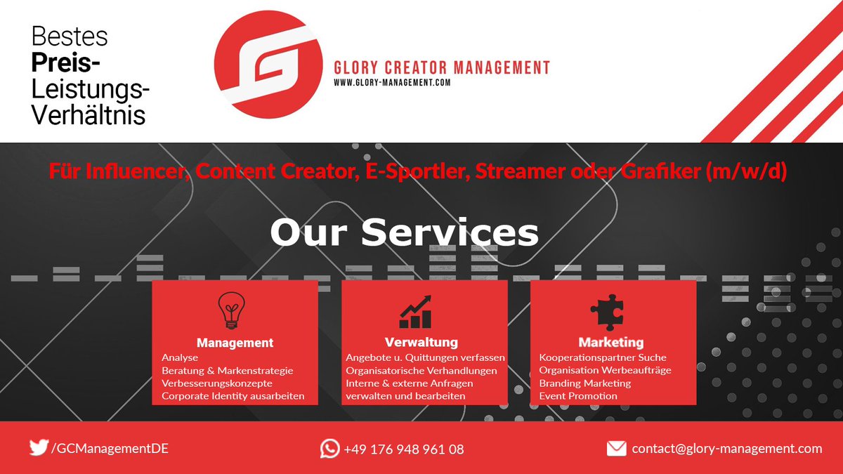Du hast Fragen, oder dich Interessieren weitere Details? Schreib uns, wir unterstützen dich mit einer kostenfreien Experten-Session in der wir dich offen und transparent beraten.
#Twitch #Stream #Livestream #ContentCreator #Management #Gaming #Follower #Community