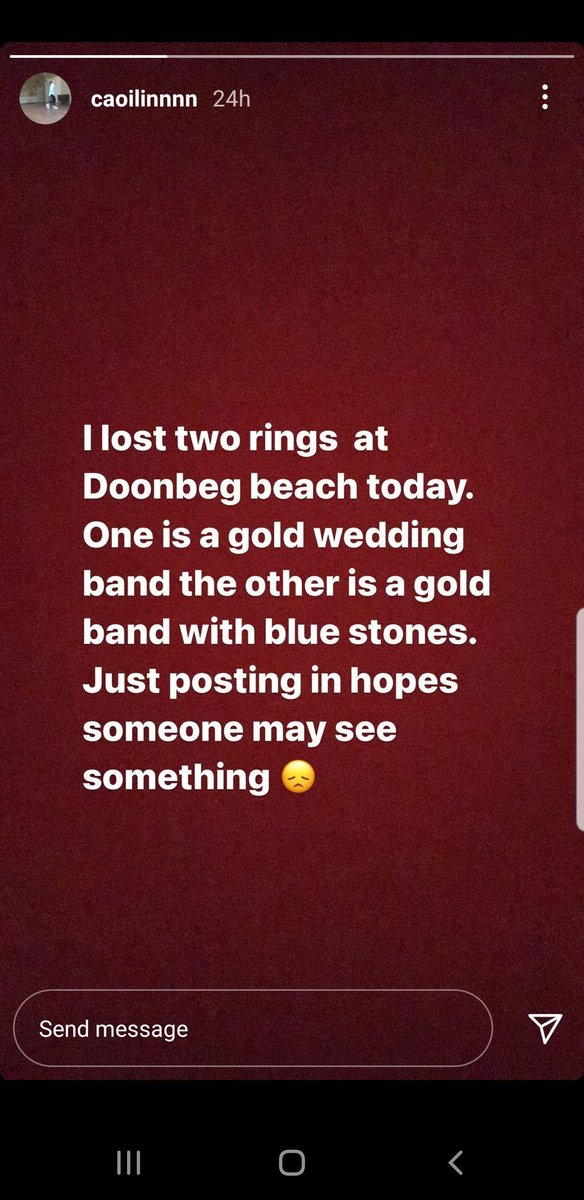 BenSweeneyF1's tweet photo. Seen a wedding ring in Doonbeg? A friend has lost both of hers 🙈😬 If you come across them please give me a shout! #Doonbeg https://t.co/zM0a8UFzsU