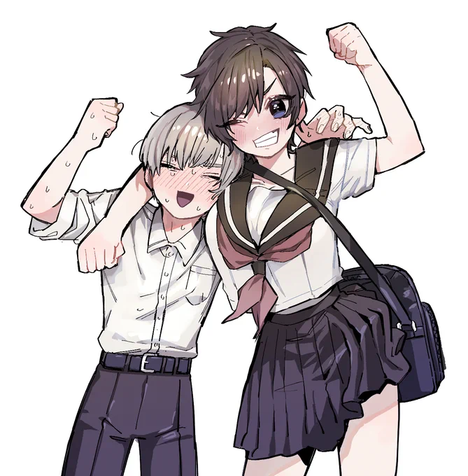 気分転換に昔描いた読み切りのキャラをリメイクしました。つたないけど自分の好きな要素がっつり入ってるので普通に萌える。自給自足。 