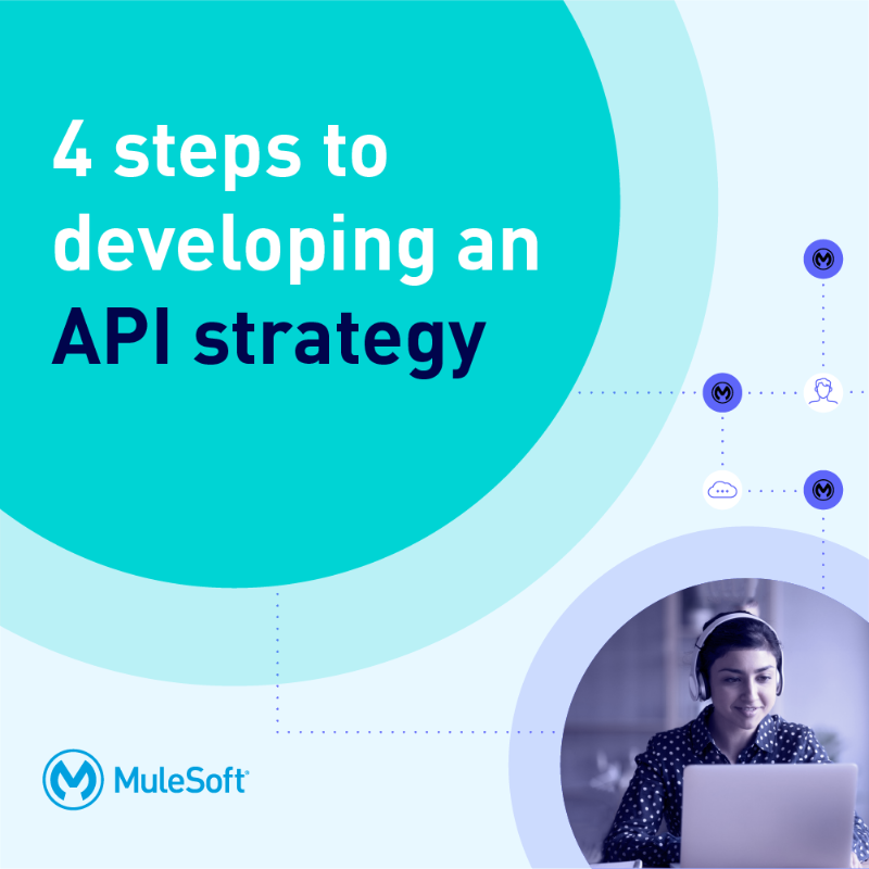 MuleSoft's tweet photo. Businesses with an API strategy are more likely to complete projects on time, achieve higher rates of productivity, and save on operational costs. Get started building an API strategy with our proven, four-step blueprint.