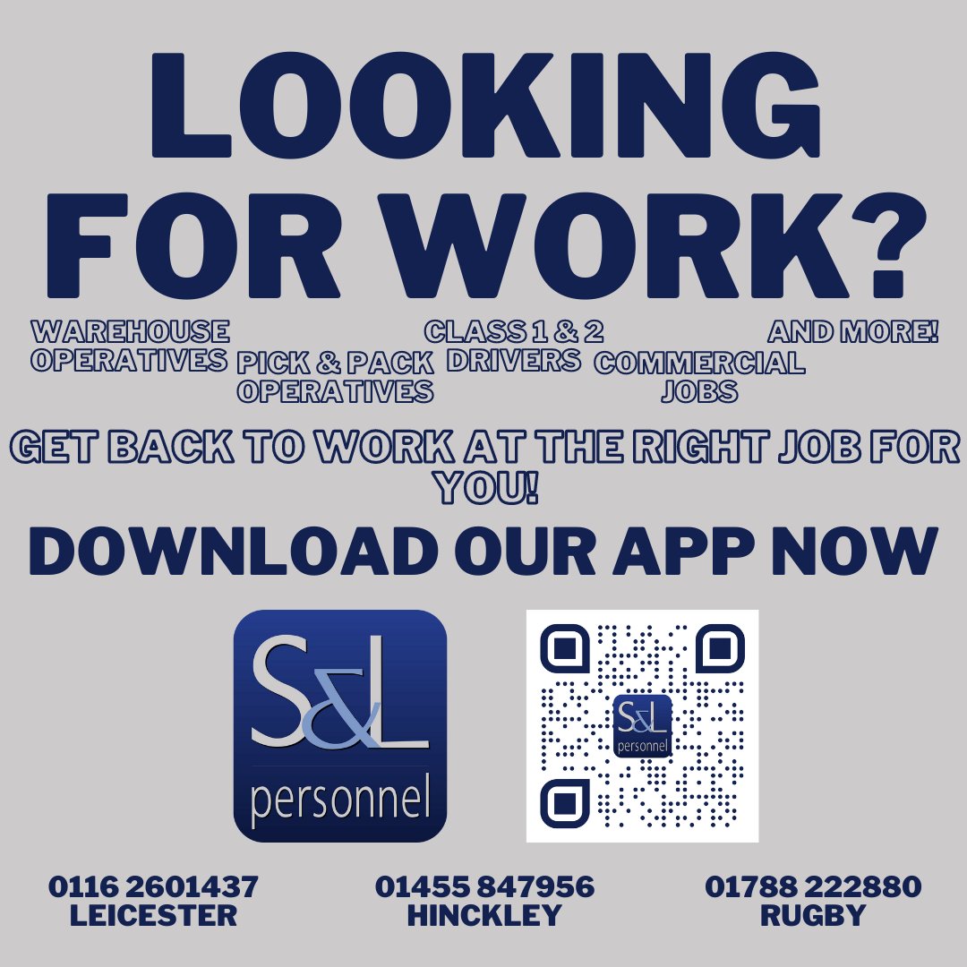 TheRecStn's tweet image. LOOKING FOR WORK❓👀
Warehouse Operatives, Pick &amp;amp; Pack Operatives, Class 1 &amp;amp; 2 Drivers, Commercial Jobs AND MORE!
Get back to work at the RIGHT JOB for YOU!
DOWNLOAD OUR APP NOW📲 
#SLPrecruitment #LookingForWork #ImmediateStartJob #TempWork #PermanentWork #RecruitmentAgency