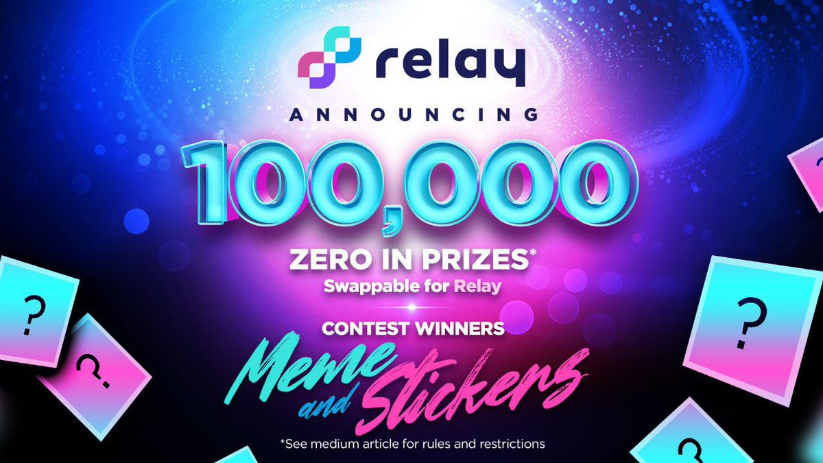 botb_game's tweet photo. 📢 Ahead of the @relay_chain 🚀launch on Aug 2nd 2021, the @OfficialZeroDEX team is pleased 🥳 to announce 🥁

🐸 $RELAY MEME &amp; STICKER CONTEST🤑

💰100K💰 $ZERO to win! 🏆💸

Follow the link to participate 👉 https://t.co/W4yUkX5XRR

#BaaS #multichain #launchrelay #relaymeme2021 https://t.co/AonQNciX2q
