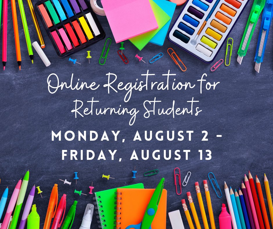 Iowa Park CISD on Twitter registration for returning students