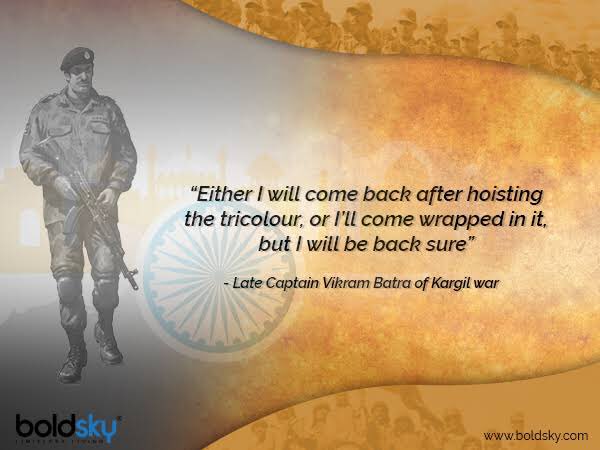 “I won’t die in an accident or die of any disease , I will go down in glory” #KargilVijayDiwas a day to remember the gallant efforts and sacrifices of #IndianArmedForces #VijayDiwas