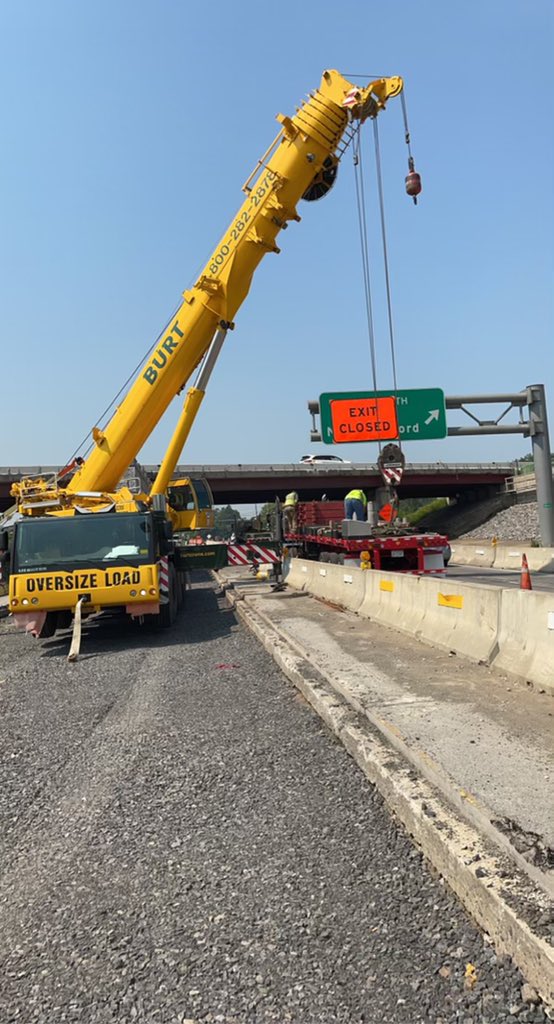 NYSDOTUtica's tweet photo. TRAVEL ADVISORY
NYS ROUTE 8 BRIDGE OVER ROUTE 5/12, NIGHTTIME WORK TO BEGIN. Routes 5/12 north and southbound will be closed to through traffic at the interchange nightly from 10PM through 6AM. Slow down, #DontDriveDistracted in the work zone! 🚧🦺‍ https://t.co/BqvDhVUG6G