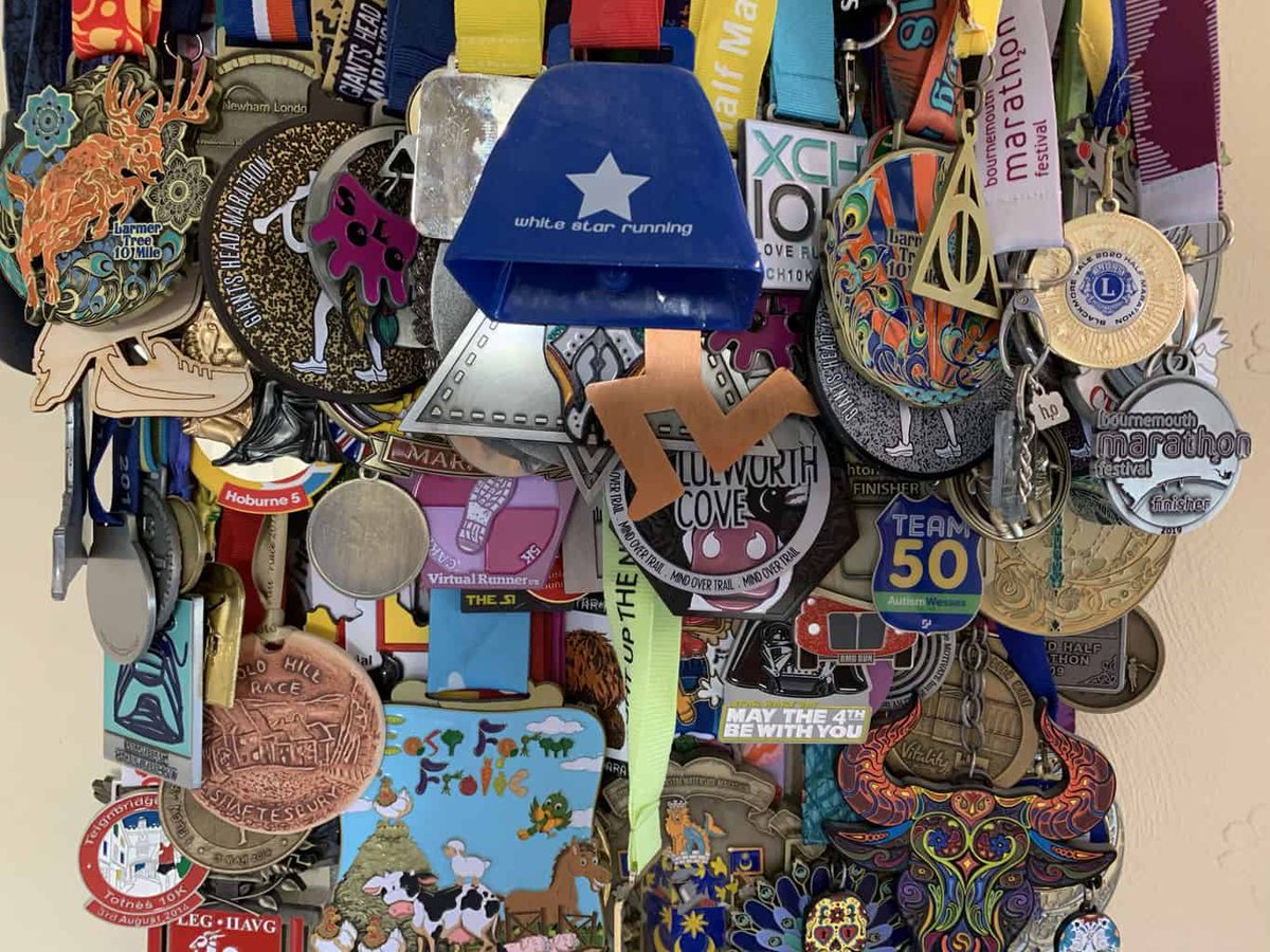 BDATriChallenge's tweet photo. It’s #medalmonday! We know many of you opted to do virtual races last year so we’re giving you a chance to show off your race bling! Tag us in a photo to show off your hard-earned hardware and let us know what race your conquered during the pandemic. 
#BermudaTriangleChall￼enge https://t.co/Jjo1wIAZQo