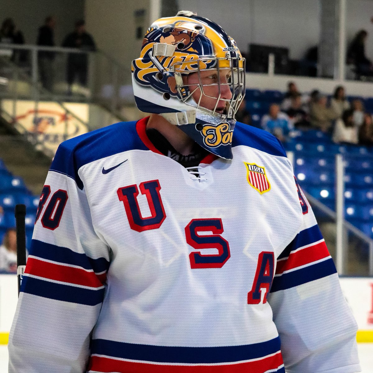 ErieOtters's tweet photo. Our man Aidan Campbell (@Aidan_271) reppin' the Otters for @USAHockey White at the 2021 World Junior Summer Showcase. 

The Showcase serves as an evaluation for selection of the 2022 @IIHFHockey World Juniors.

Make us proud, Soupy! #WJSS x #OttersNation🦦

📸: @nshaver13 https://t.co/5vc8YqE9rM