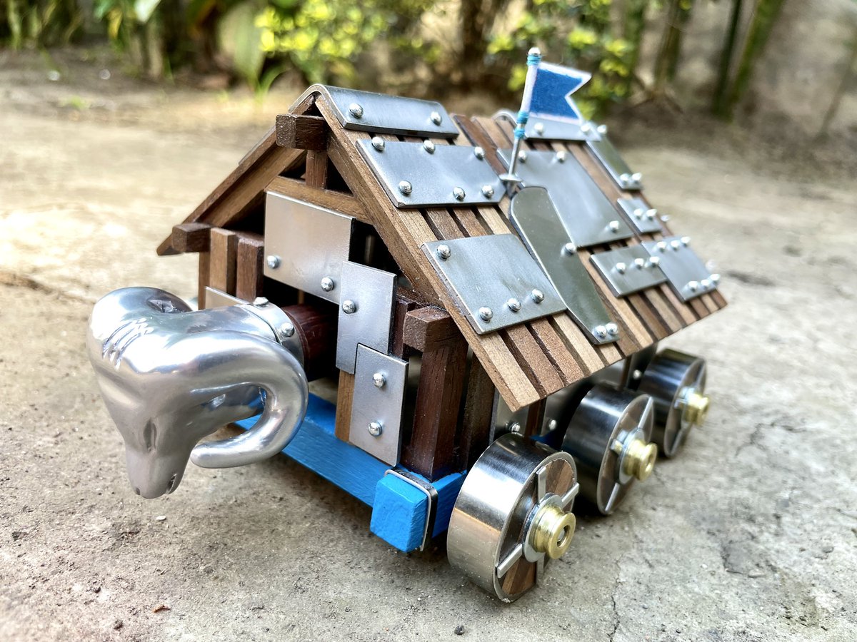 ageofmanolink's tweet photo. Ariete de Asedio P5
Hecho a mano por Manolink
Escala: 1/25
Materiales: Madera de Nogal, Ébano, Matilisguate, acabados en Bronce , Acero, Aluminio, pintura acrílica, Tela y Cuerdas
#ageofempires #siegeram #ram #ageofmanolink https://t.co/wTXjgArDUj