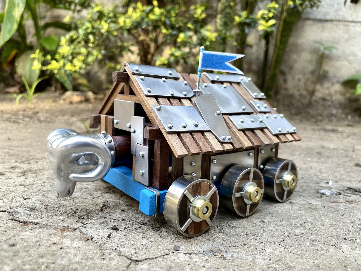 ageofmanolink's tweet photo. Ariete de Asedio P5
Hecho a mano por Manolink
Escala: 1/25
Materiales: Madera de Nogal, Ébano, Matilisguate, acabados en Bronce , Acero, Aluminio, pintura acrílica, Tela y Cuerdas
#ageofempires #siegeram #ram #ageofmanolink https://t.co/wTXjgArDUj