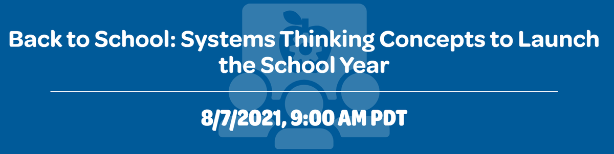 PimaSchoolSup's tweet photo. Upcoming PD: Back to School: Systems Thinking Concepts to Launch the School Year Presented by @WatersCenterST.
August 7  |  9:00am  |  Virtual  |  FREE
Register: https://t.co/yEFK9HXn4q

#pcss #systemsthinking #pcssPD #waterscenter #openstudio @thesuperteacher @PimaGiftED https://t.co/QHcOunwzki