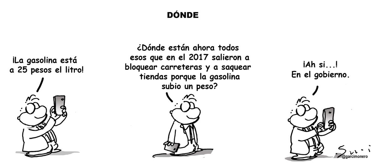 Garcimonero's tweet photo. Mi cartón en @ElFinanciero_Mx 
Una sobre el #Gasolinazo
#MonerosFinancieros https://t.co/4lWVJyPgyn