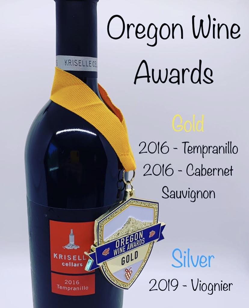 @krisellecellars is an absolutely stunning #orwinery and #cellar! With THREE #ORWineAwards medals we display their fantastic 2016 Tempranillo which received a Gold Award in 2021 🏅 The tasting room is open DAILY from 11am - 5pm, go check out this greatly recognized #winery!!