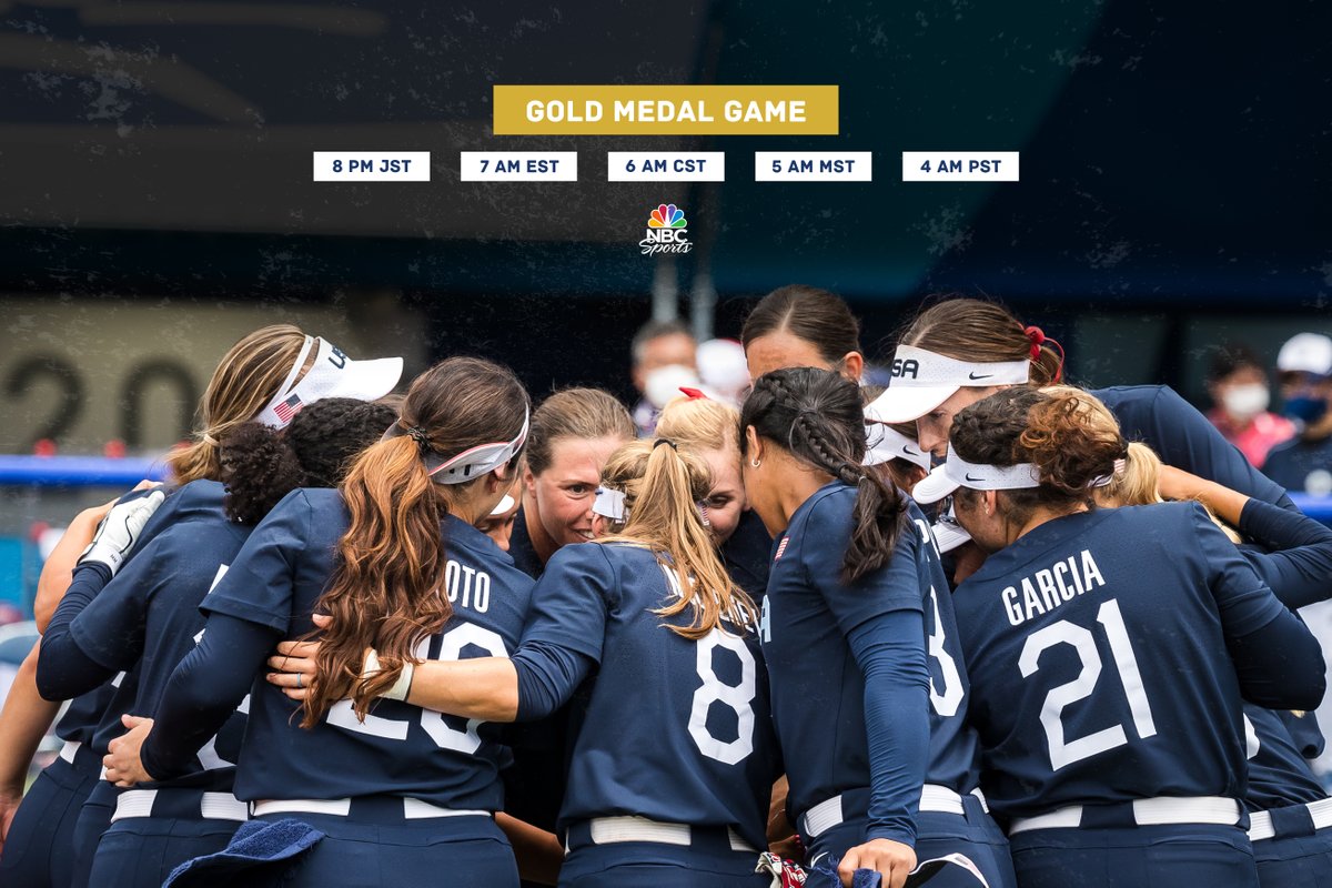 USASoftballWNT's tweet photo. Set your alarms &amp; grab your coffee. Let's do this – Together 🇺🇸

#TokyoOlympics | @TeamUSA https://t.co/SoczeHntxt