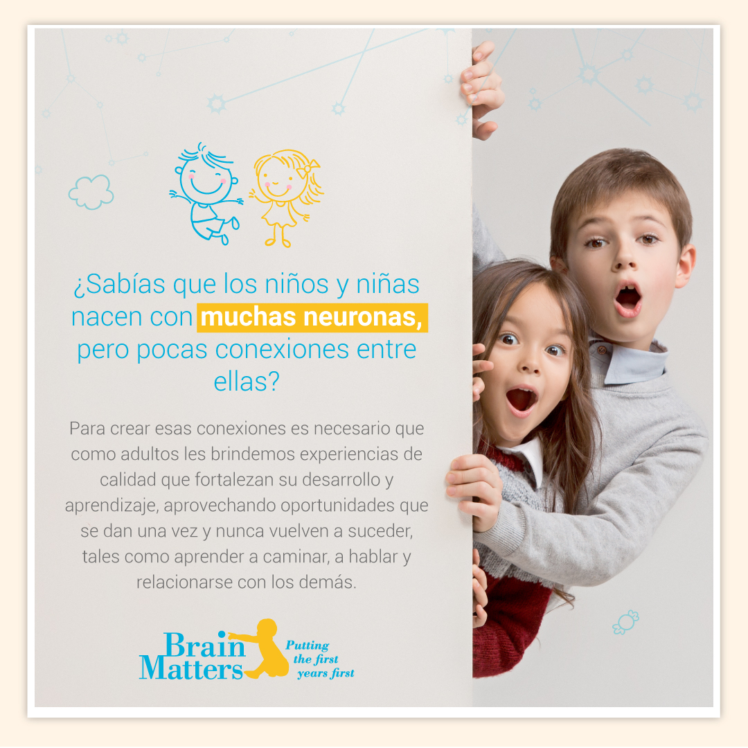 ¡Los niños y niñas necesitan experiencias de calidad para potenciar la formación de su cerebro! ❤ Su primera etapa de vida comprende los años milagrosos, donde tenemos la oportunidad de fortalecer al máximo su aprendizaje 🙌😄